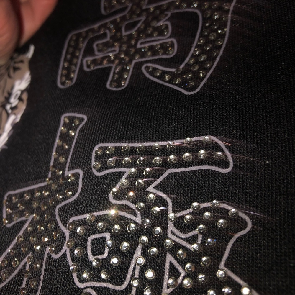 South Pole Boys large embellished Black White Tiger sweatshirt